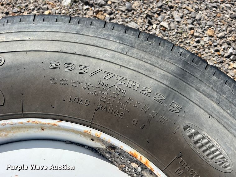 image for item NA9116 (7) 295/75R22.5 tires and wheels