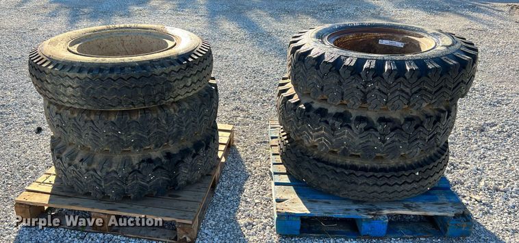 image for item NA9153 (6) 9.00-20 tires and wheels