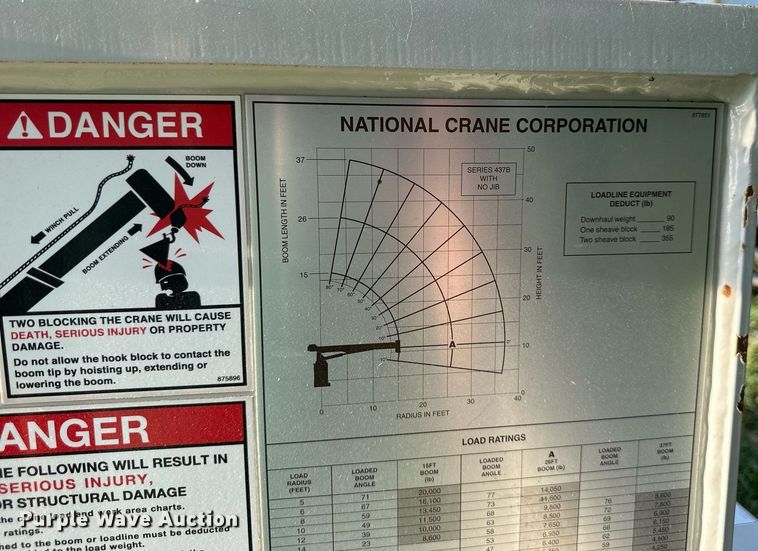 image for item NL9011 National 400B  truck crane