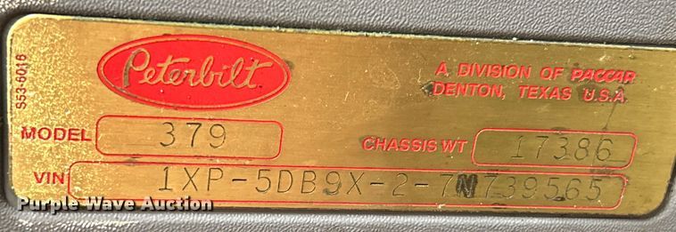 image for item NL9520 2007 Peterbilt 379  semi truck