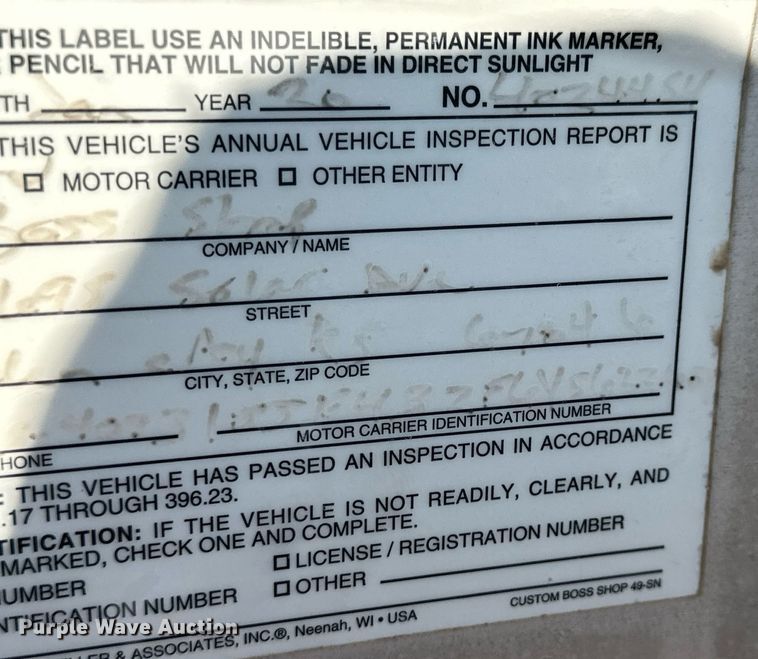 image for item NP9459 2000 Fruehauf  flatbed trailer