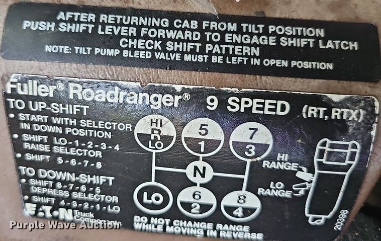 image for item NT9975 1985 Freightliner FLT 8664  truck cab and chassis
