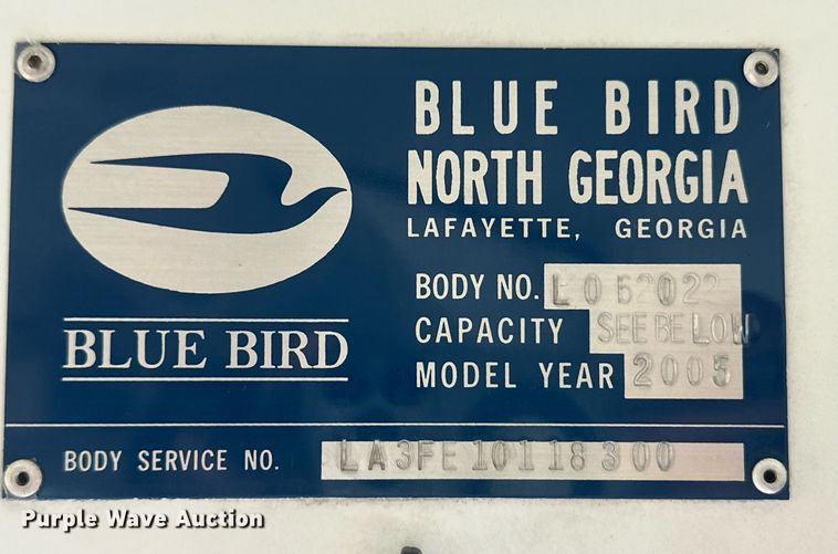 image for item DM2610 2004 Blue Bird  school bus