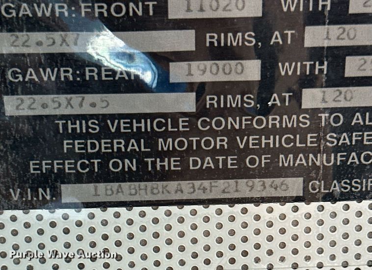 image for item DM2610 2004 Blue Bird  school bus