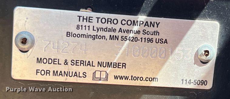 image for item DN3142 Toro 74274  ZTR lawn mower