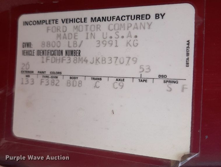 image for item DO3117 1988 Ford F350  flatbed pickup truck