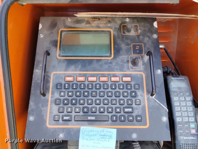 image for item DP3389 1999 PSC message board trailer