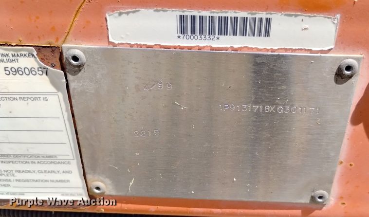 image for item DP3389 1999 PSC message board trailer