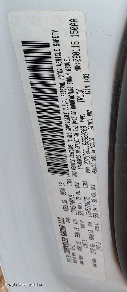 image for item DP3402 2011 Dodge Ram 2500HD  Crew Cab pickup truck