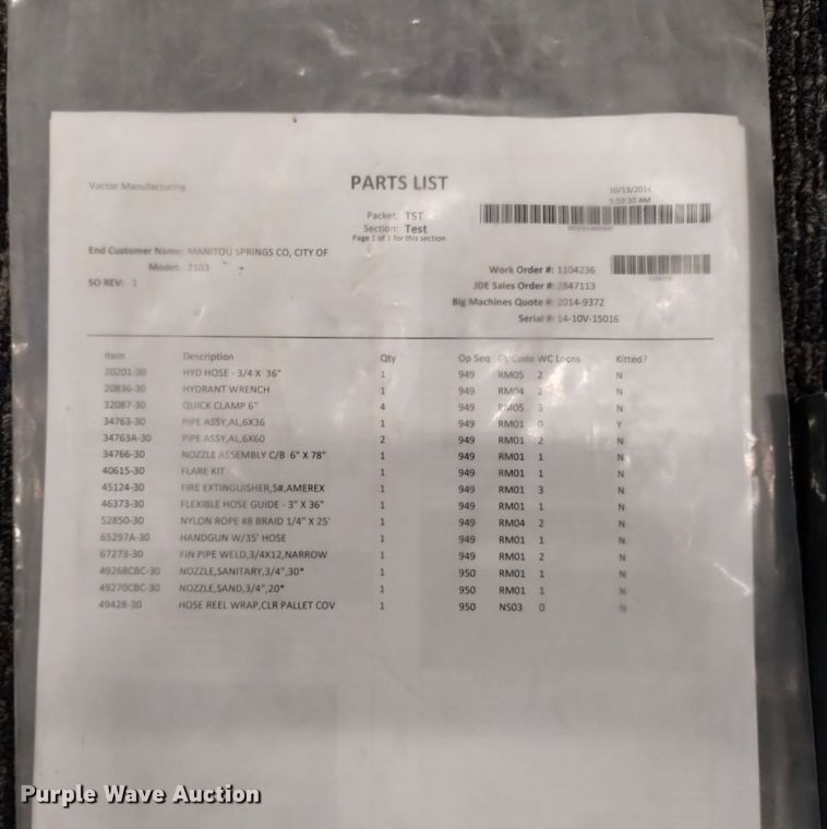 image for item DP3403 2015 International 7400  vacuum truck