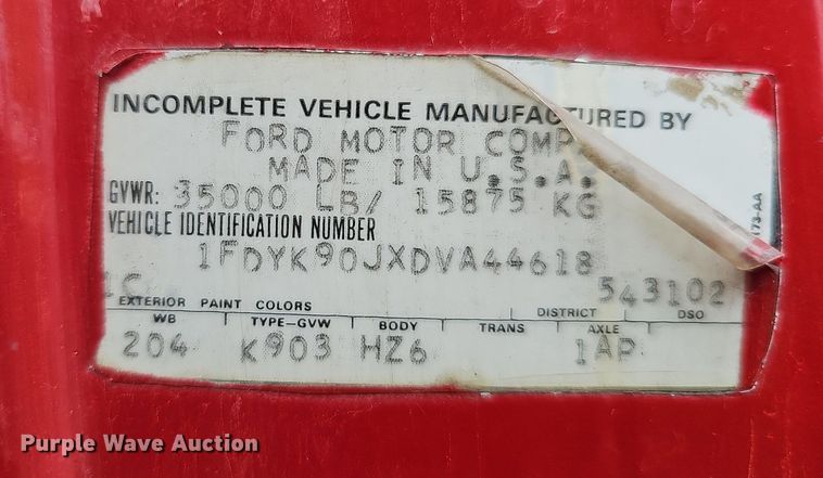 image for item DQ0255 1983 Ford 9000  pumper fire truck