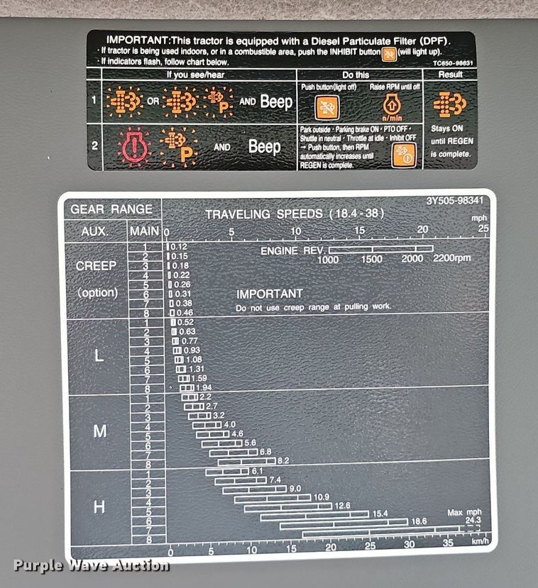 image for item DQ0293 2019 Kubota M6-131  MFWD tractor