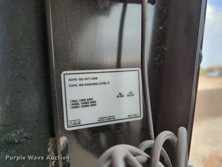 image for item DR6994 2016 Caterpillar 140M3  motor grader