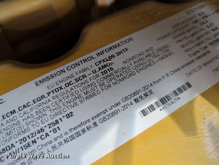 image for item DR6994 2016 Caterpillar 140M3  motor grader