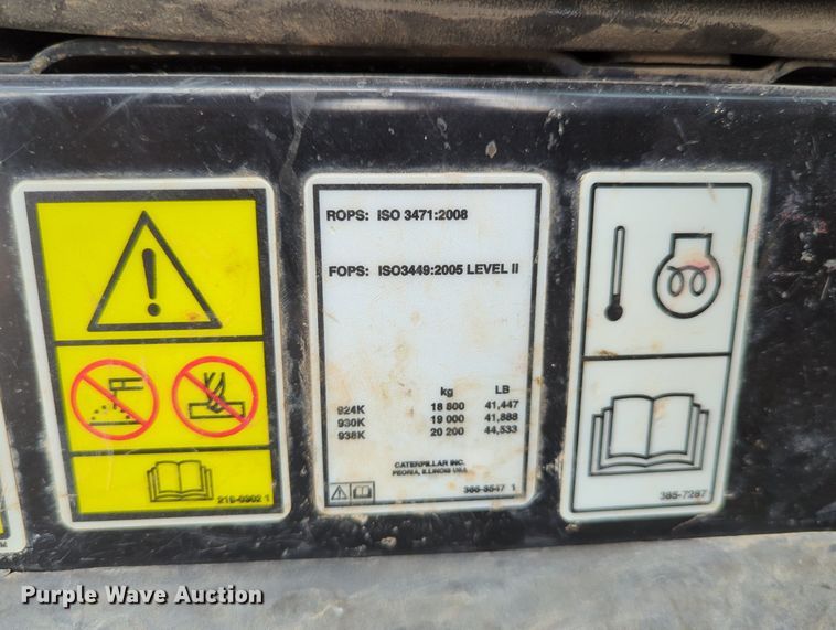 image for item DR6997 2013 Caterpillar 924K  wheel loader