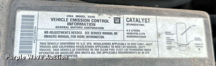 image for item DS2247 2004 Chevrolet Silverado 1500  pickup truck