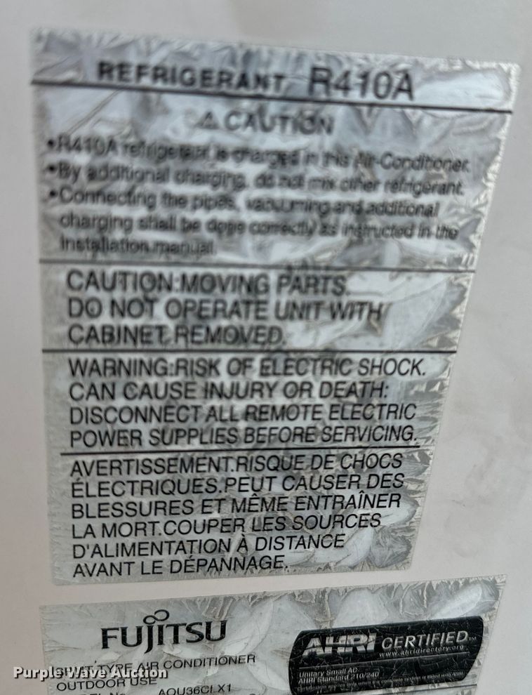image for item GH9298 Fujitsu AOU36CLX1  AC system
