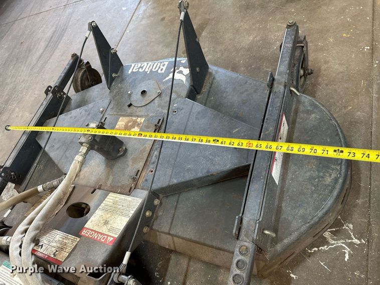 image for item HN9984 Bobcat Mower 72  skid steer rotary mower