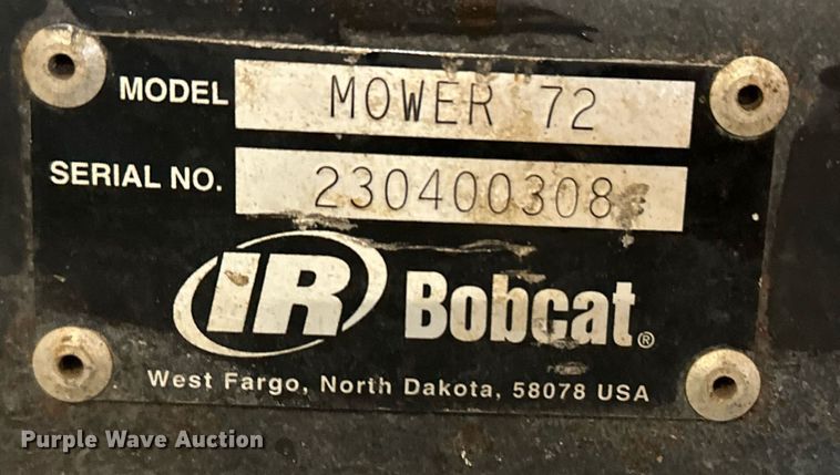 image for item HN9984 Bobcat Mower 72  skid steer rotary mower