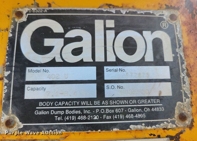 image for item IQ9875 1997 GMC C8500  dump truck