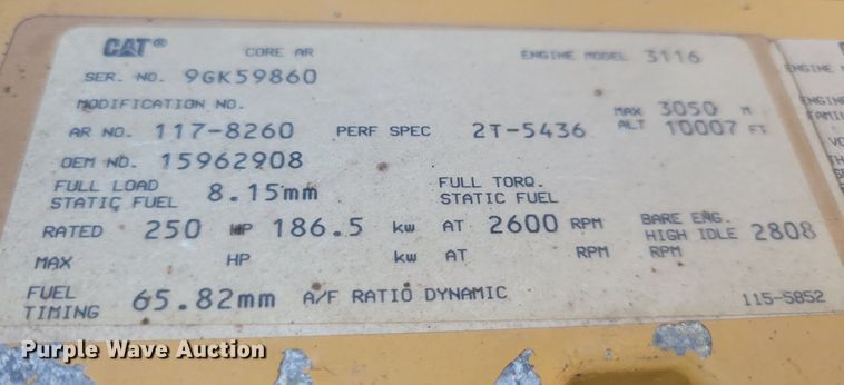 image for item IQ9875 1997 GMC C8500  dump truck