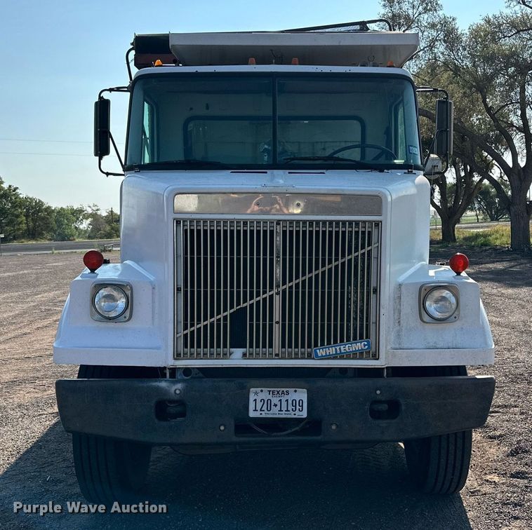 image for item KM9808 1989 White GMC WCS  dump truck