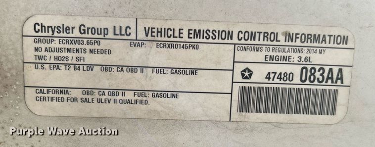 image for item LE9698 2014 Dodge Charger Police