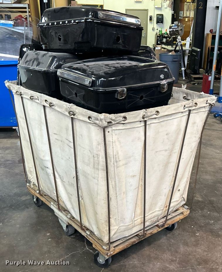 image for item LE9712 Approximately 11 Kawasaki motorcycle saddle bags