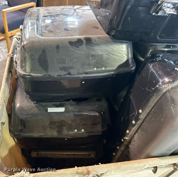 image for item LE9712 Approximately 11 Kawasaki motorcycle saddle bags