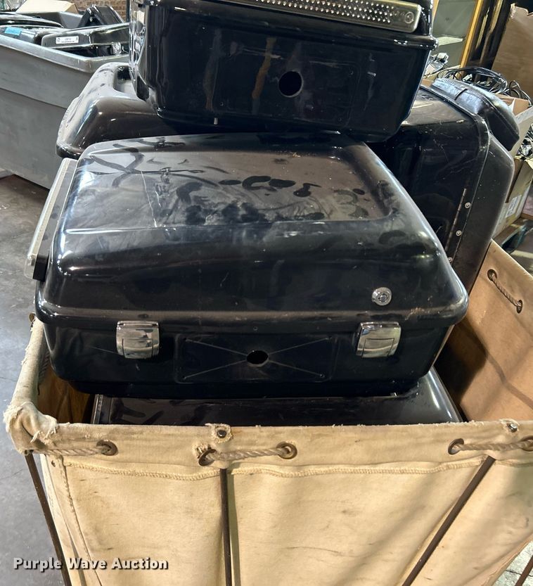 image for item LE9712 Approximately 11 Kawasaki motorcycle saddle bags