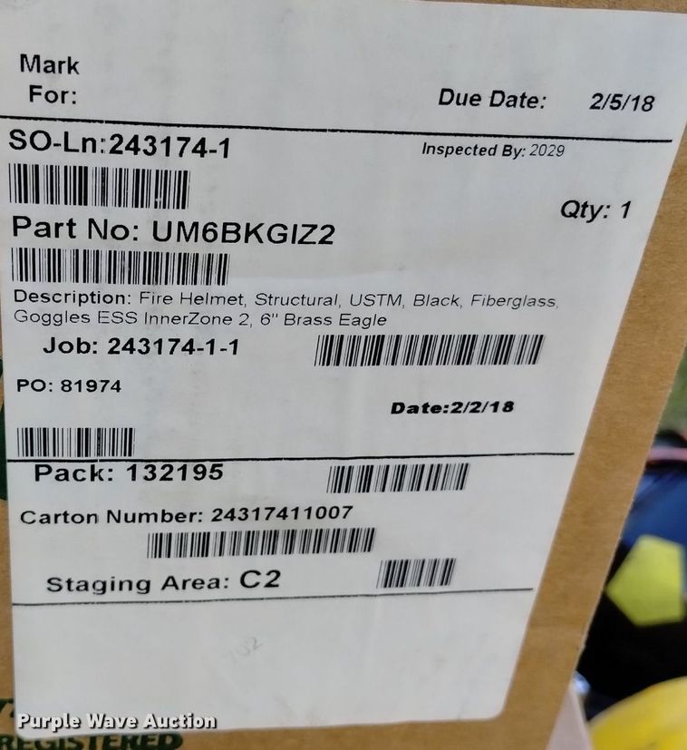 image for item LP9687 (30) Bullard firefighter helmets