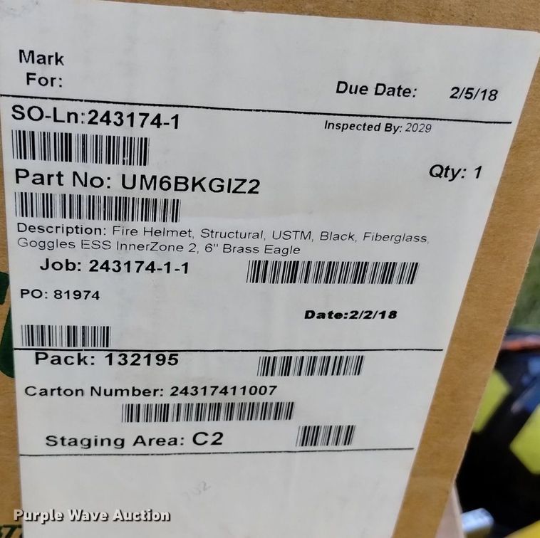 image for item LP9687 (30) Bullard firefighter helmets