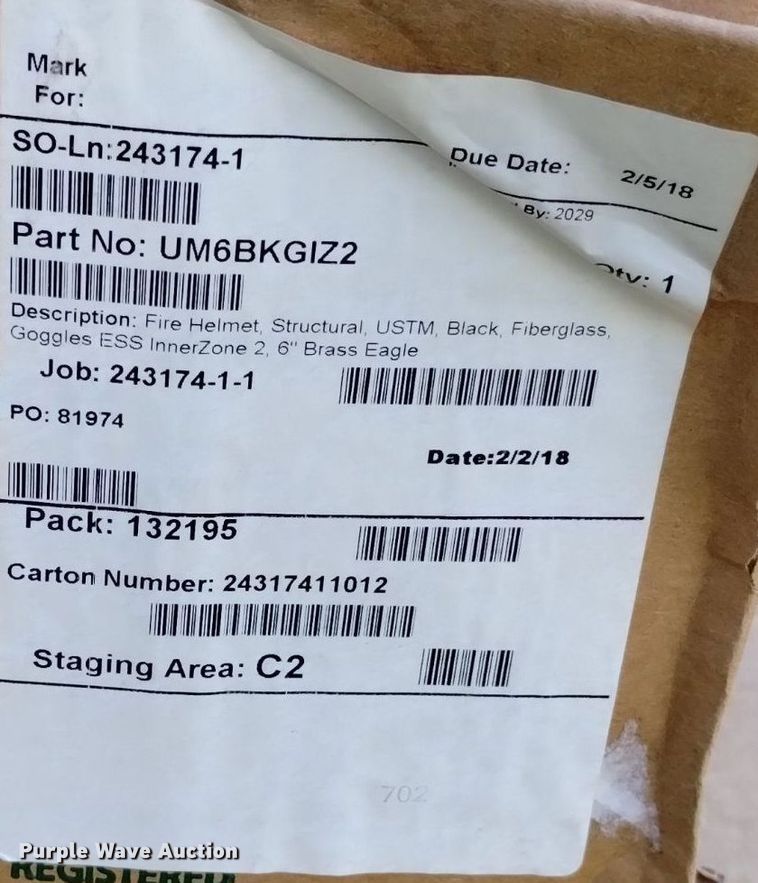 image for item LP9687 (30) Bullard firefighter helmets