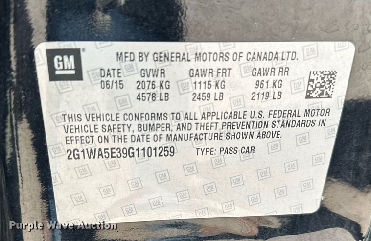 image for item LQ9006 2016 Chevrolet Impala