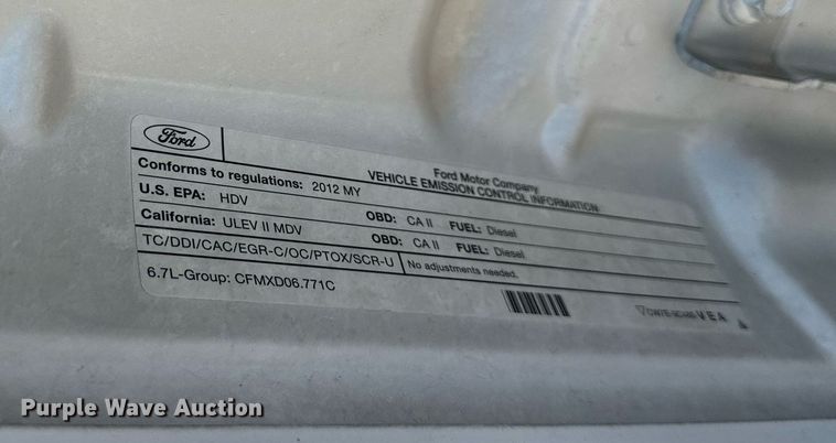 image for item LQ9013 2012 Ford F350 Super Duty  SuperCab pickup truck