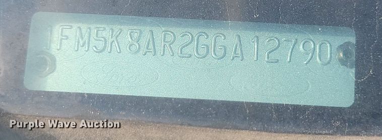 image for item LQ9121 2016 Ford Explorer Police Interceptor  SUV