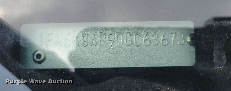 image for item LQ9122 2013 Ford Explorer Police Interceptor  SUV