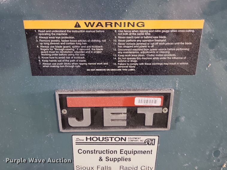 image for item LQ9218 Jet JTAS-10-3  10" tilting arbor saw