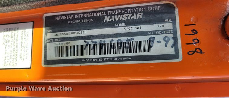 image for item LQ9279 1998 International 4700  dump truck