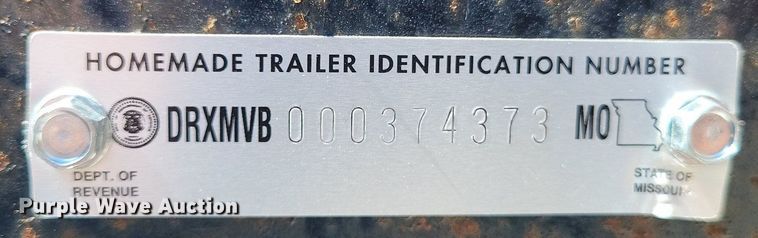 image for item LS9706 2023  Shop built recycle trailer