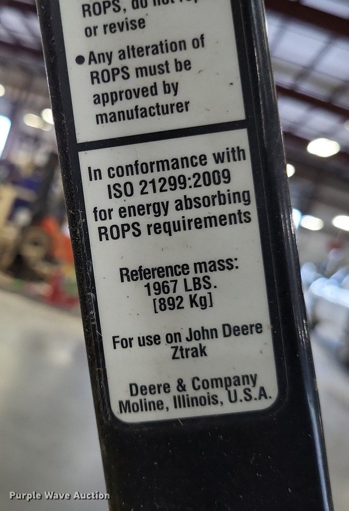 image for item LS9712 John Deere Z970A  lawn mower