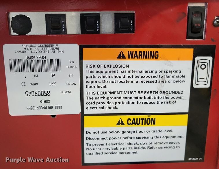 image for item LS9714 Coats Direct Drive 1000  wheel balancer