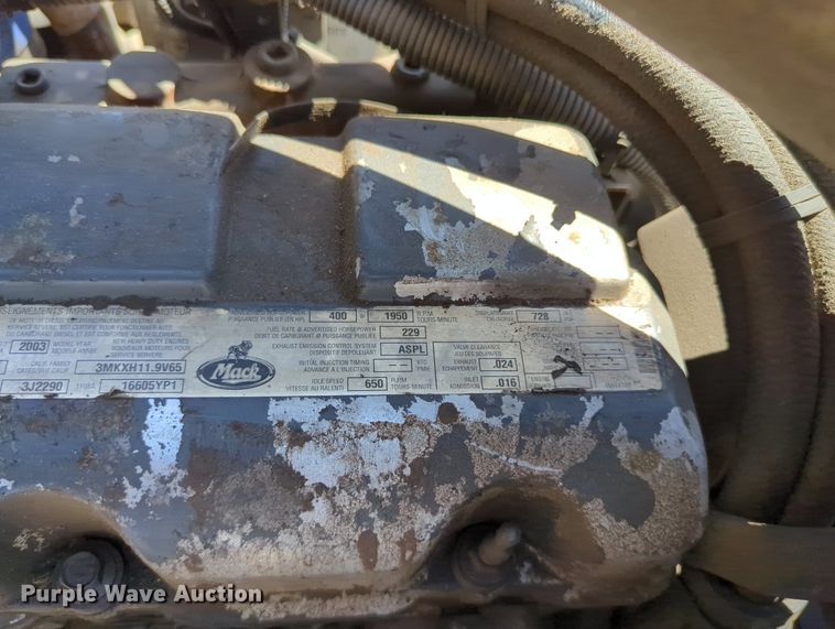 image for item LY9308 2004 Mack CV713 Granite  dump truck