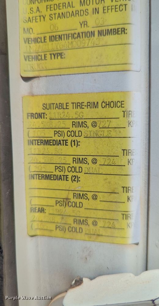 image for item LY9308 2004 Mack CV713 Granite  dump truck