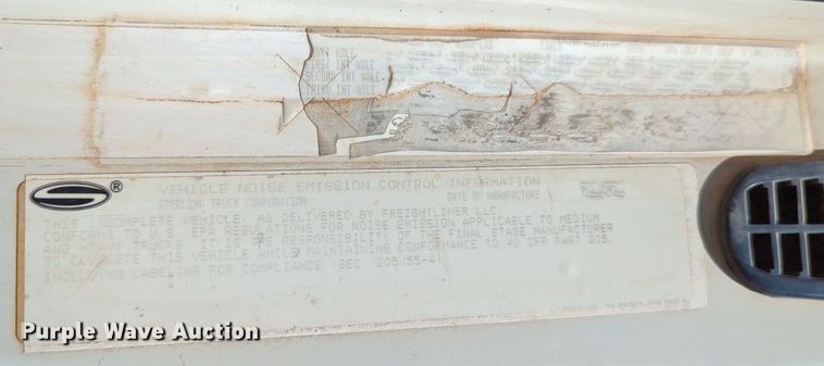 image for item LY9309 2007 Sterling LT8500  dump truck