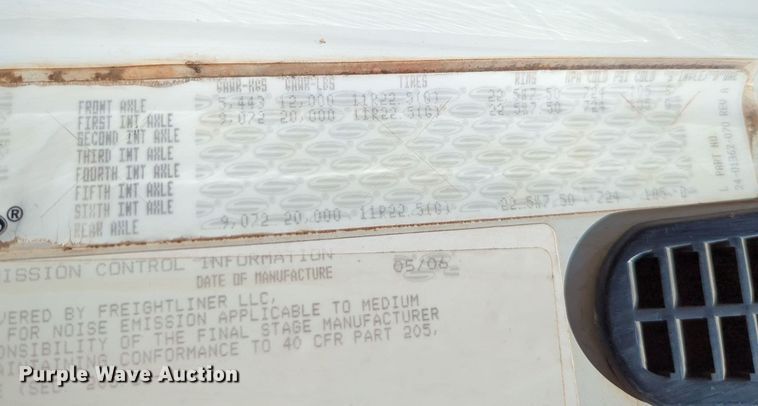 image for item LY9310 2007 Sterling LT8500  dump truck