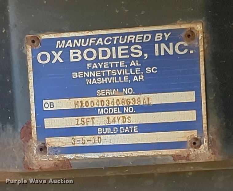 image for item LY9321 Ox Bodies  dump bed