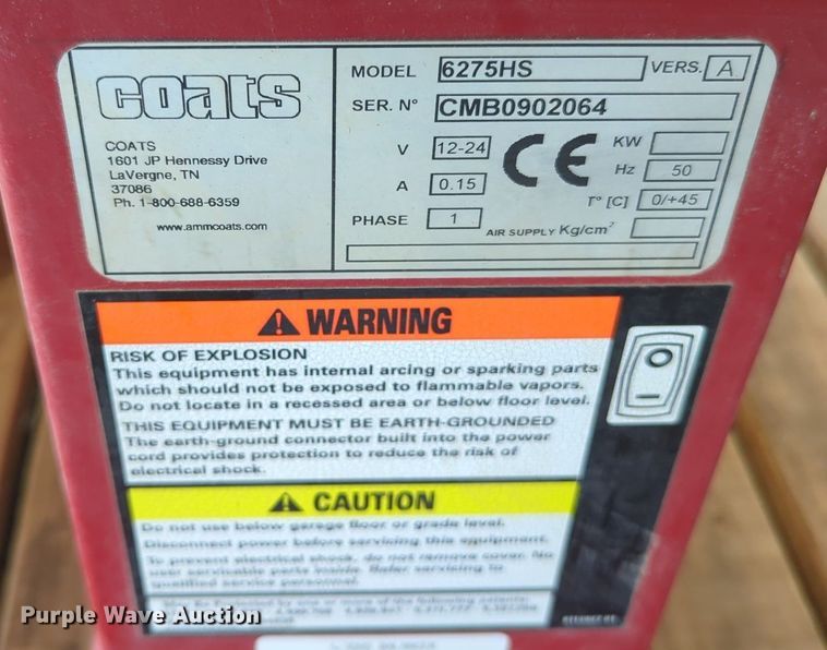 image for item LY9327 Coats 6275HS  tire balancing machine