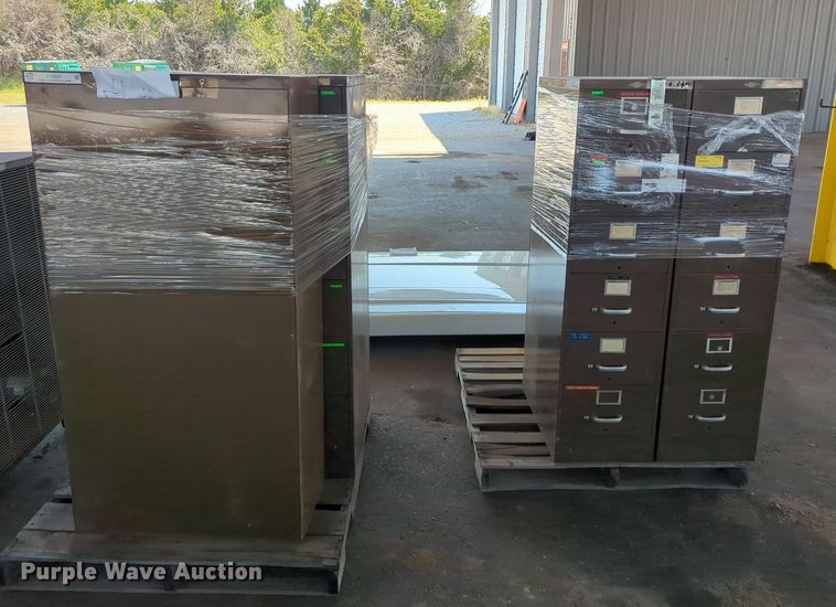 image for item LY9337 (5) Art Metal four drawer file cabinets