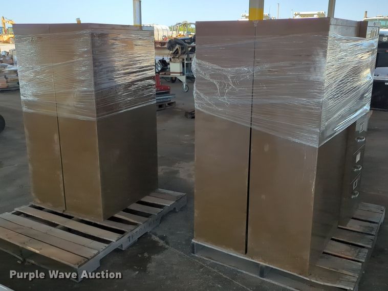 image for item LY9337 (5) Art Metal four drawer file cabinets